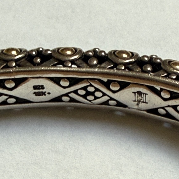 John Hardy Silver and Gold Accented Bracelet - Picture 6 of 6
